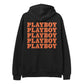 50 Jahre Playboy Deutschland Hoodie mit orangenem Schirftzug