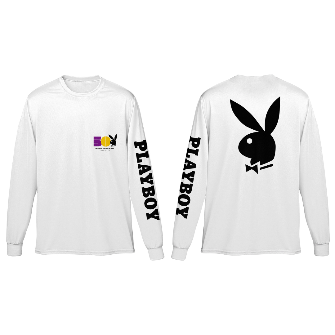 Men's long 2025 sleeve playboy shirt